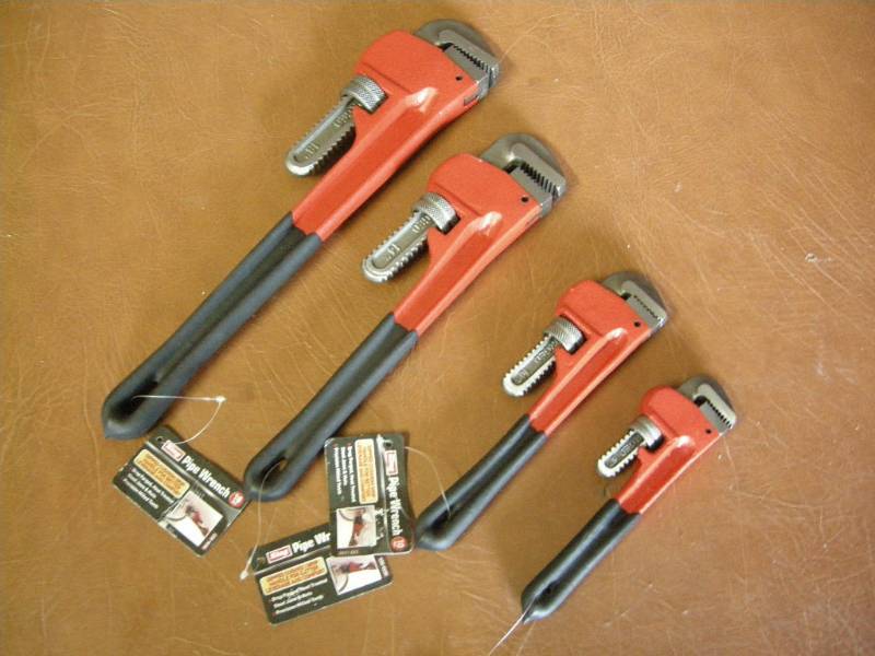 lot 91 image: King 4pc Pipe Wrench Set