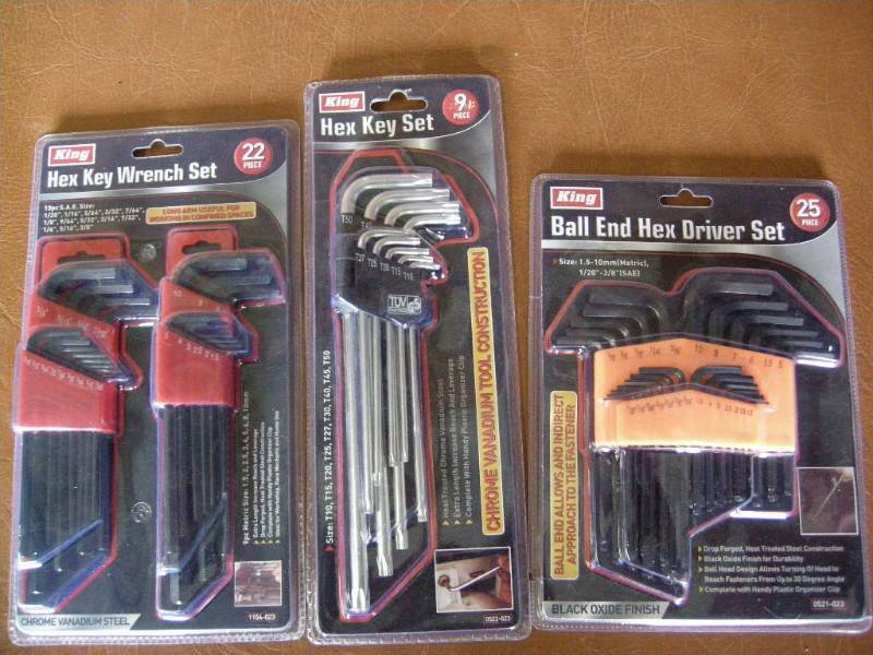 lot 93 image: Hex-Torx-Ball Key Driver Sets
