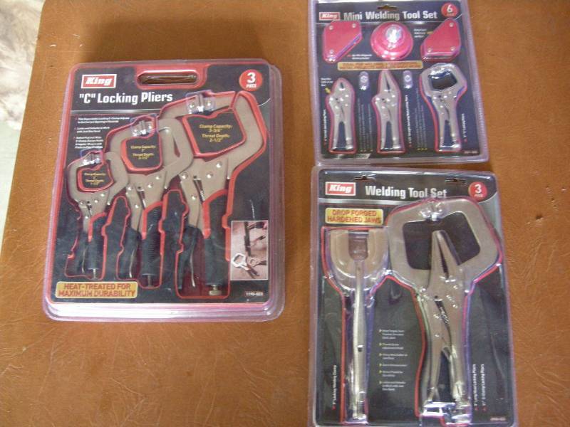 lot 102 image: King Welding Tool - Locking Pliers Sets