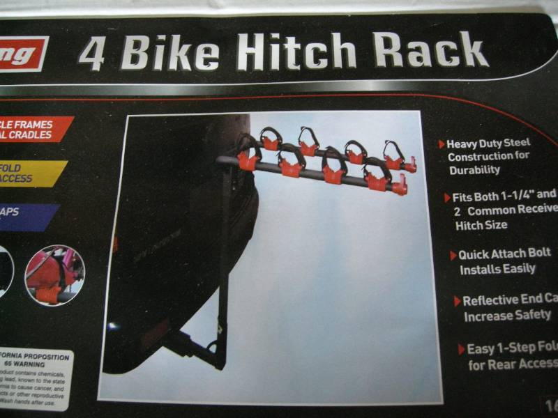 lot 125 image: King 4 Bike Hitch Rack