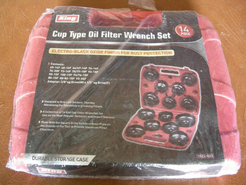lot 126 image: King Cup Oil Filter Wrench Set
