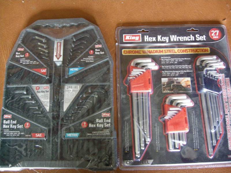 lot 127 image: King Hex Key Wrench Sets