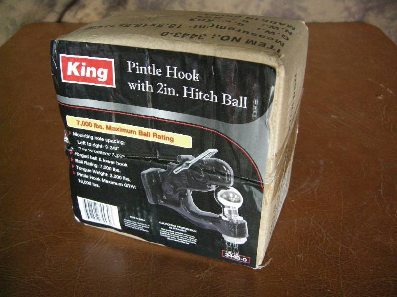 lot 142 image: King Pintle Hook with 2 Ball