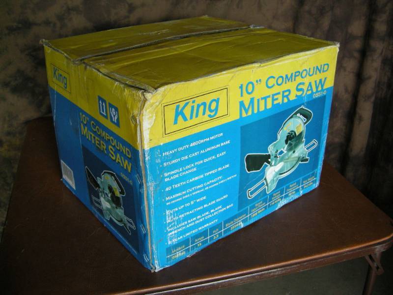 lot 4 image: King 10 Compound Miter Saw