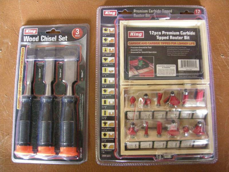lot 150 image: King Router Bits and Chisel Set