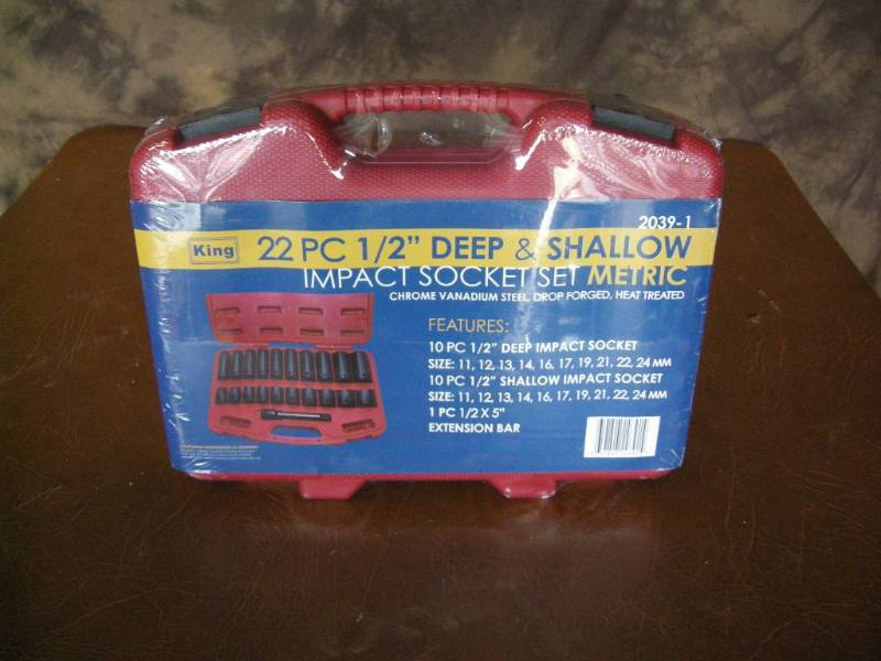 lot 159 image: King 12 drive Deep and Shallow Impact Sockets