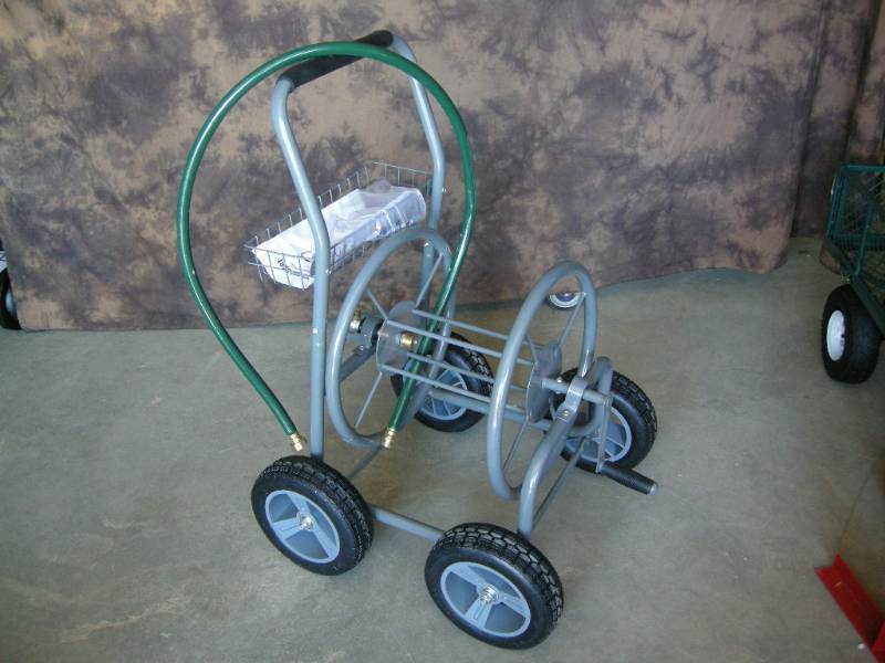 lot 21 image: Garden Hose-Reel Cart