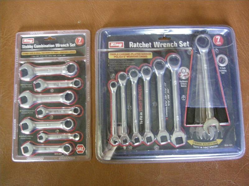 lot 64 image: King Stubby & Ratcheting Wrench Sets
