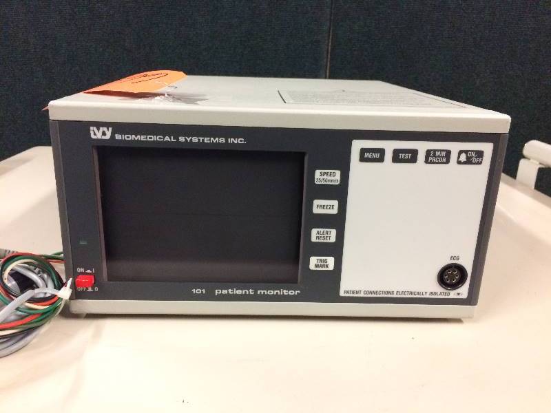 lot 14 image: Retails $240 used Ivy Biomedical Patient Monitor Systems Vital Signs Flat Line Machine  - Excellent condition