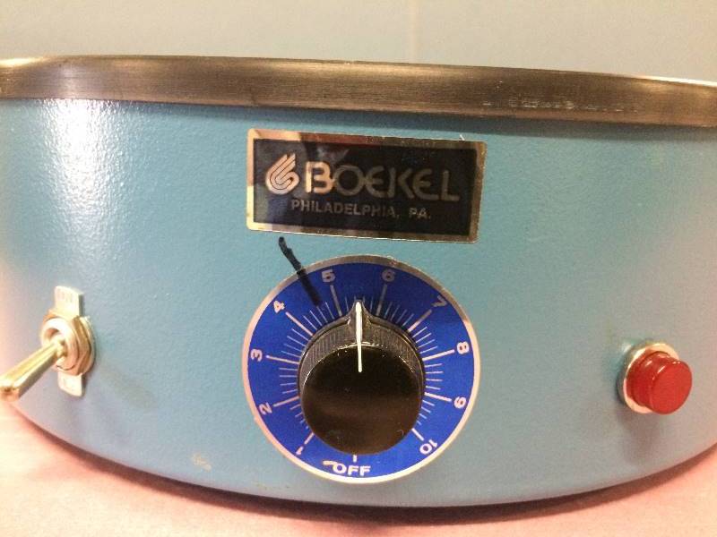 lot 21 image: Retails New $500 Boekel Scientific Round Preparation Tissue Water Bath Model No Dust Cover