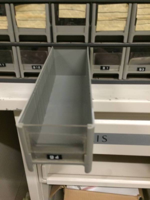 lot 74 image: Compartment Storage Perfect for the Shop at Home or Work  Garage Organizer Parts Compartments. Sort Your Hardware