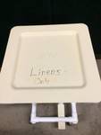 lot 31 image: Innovative Products Unlimited Mobile Deluxe Foot Pedal Flip Top Isolation Room Hamper Stand Easy Clean - Super Condition