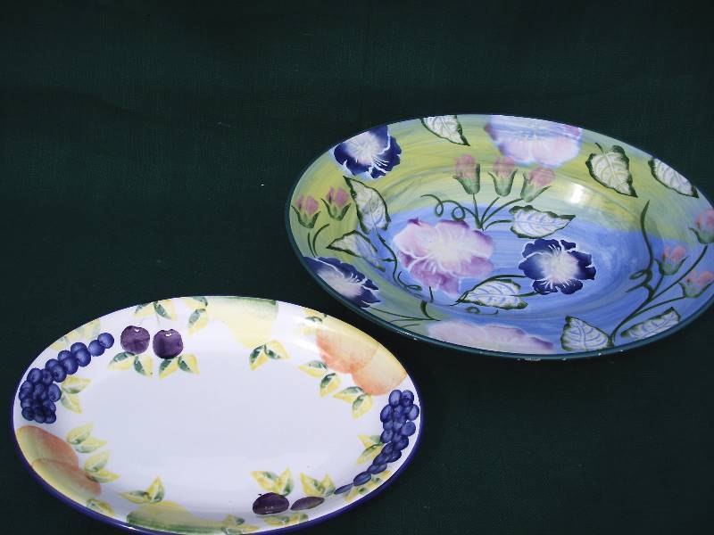 lot 17 image: Decortive Plates Bizzirri and CiC