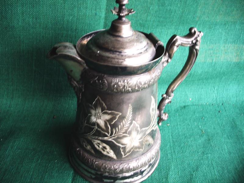 lot 65 image: Antique Silver Plated Pitcher