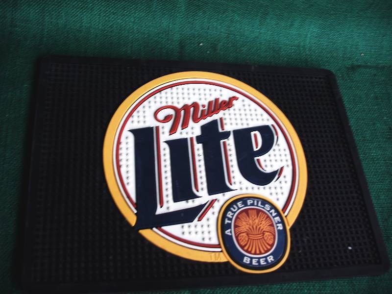 lot 80 image: Miller Lite Bar mat