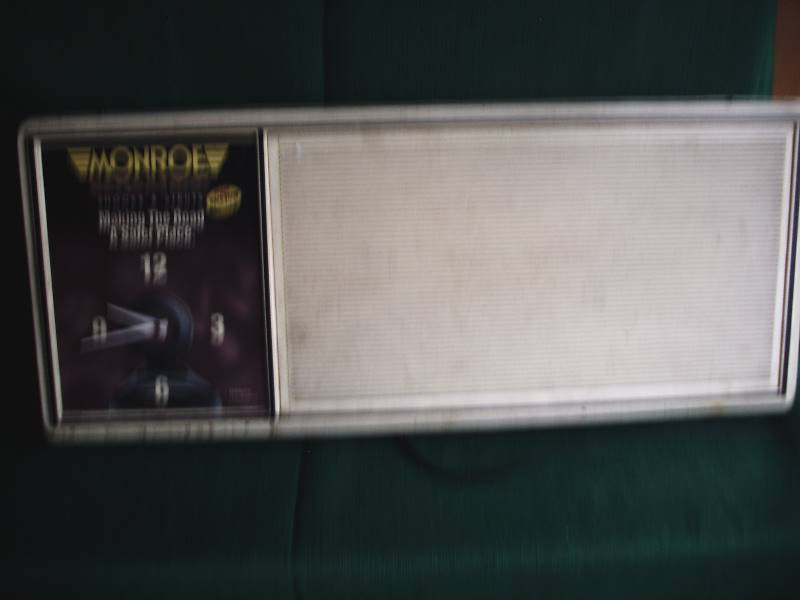 lot 95 image: Vintage Monroe Shocks and Struts clock and add sign