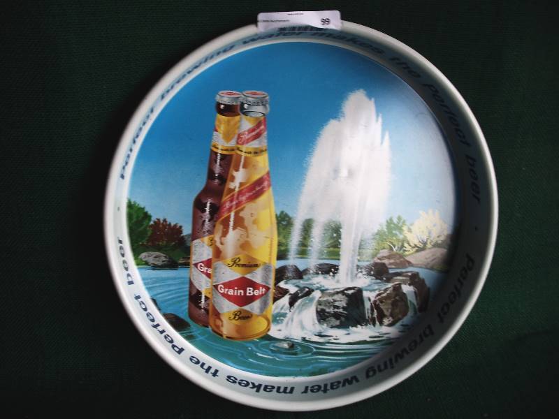 lot 99 image: Vintage GRAINBELT beer tray