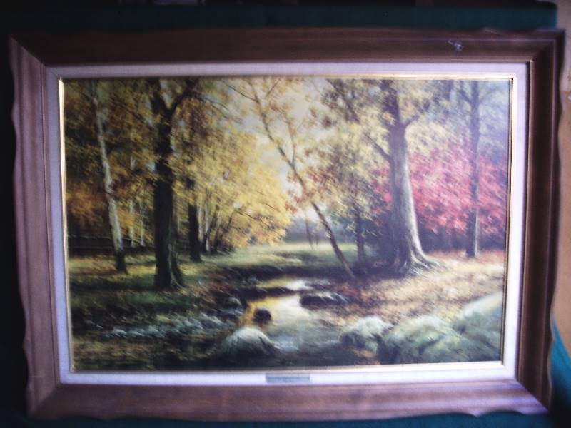 lot 109 image: Vintage picture by Robert Wood Palette of Autumn