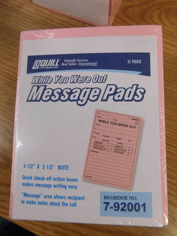 lot 19 image: Office Message Pads