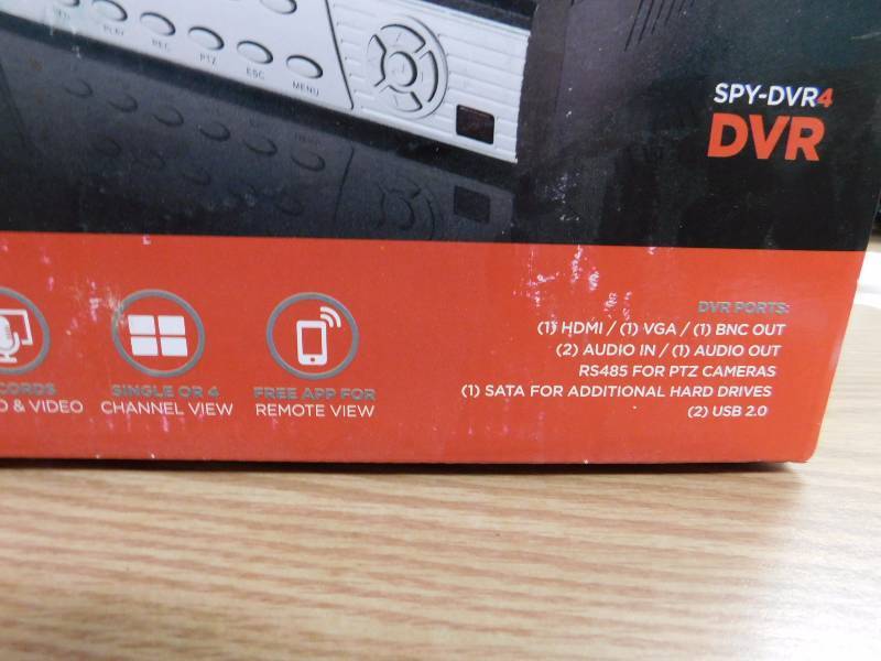 lot 26 image: Spy Clops - Security DVR Surveillance System (4 Channel)