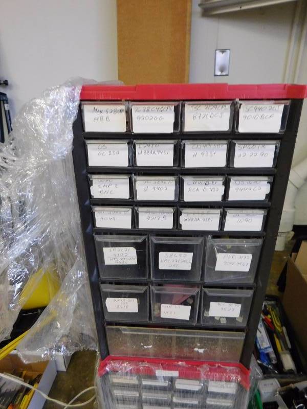 lot 77 image: Two Small Parts Storage Bins