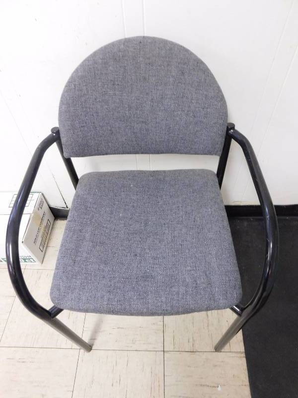 lot 84 image: Gray Stackable Reception area Chairs