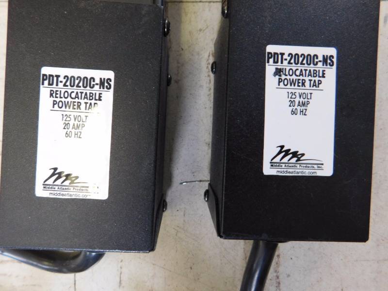 lot 62 image: Two Mid Atlantic  Power Strips - 6 long