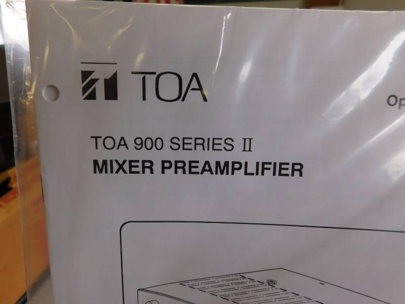 lot 114 image: NEW Toa Mixer Preamplifier M-900K2