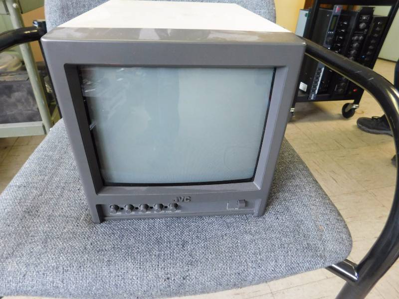 lot 130 image: Misc Cart # 3 Amplifiers, Processor, Security TV Monitor