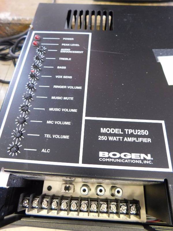 lot 143 image: Bogen TPU250 Amplifier and Crest Audio V650 Amplifier