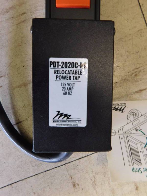 lot 146 image: 2 - Mid Atlantic Power Strips #PDT-2020C-NS