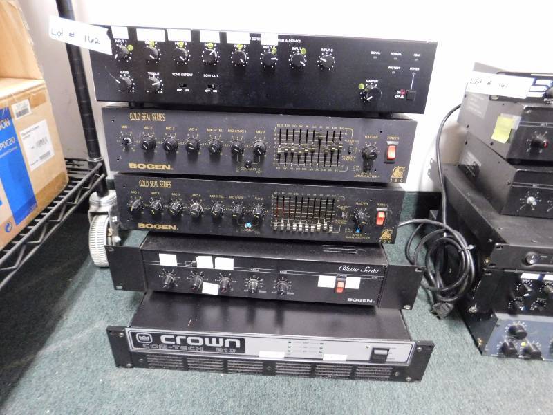 lot 162 image: Lot of 5 Amplifiers