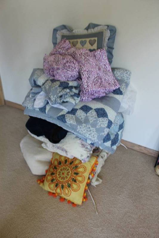 lot 15 image: Blankets, Decorative Throw Pillows