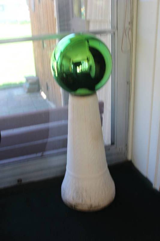 lot 69 image: Gazing Ball w Stand