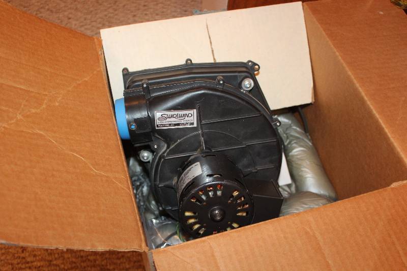 lot 37 image: Swirlwind High Performance Blower Electric Motor w Instructions