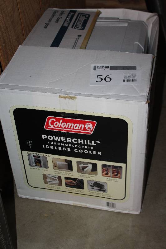lot 56 image: Coleman Powerchill Thermoelectric Iceless Cooler