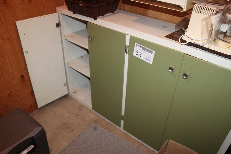 lot 52 image: 4-Door 4-Shelf Cabinet