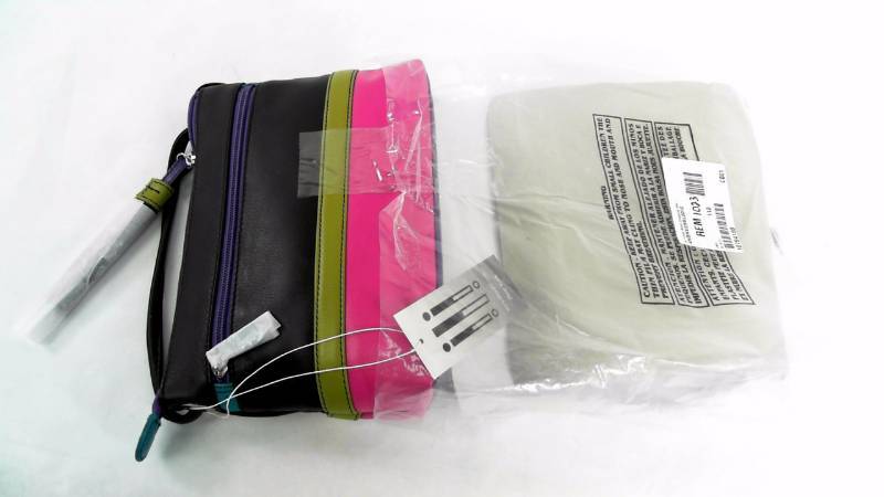lot 1023 image: ILI Color Block Crossbody Black Multi-Color - Purse  Handbag  Bag
