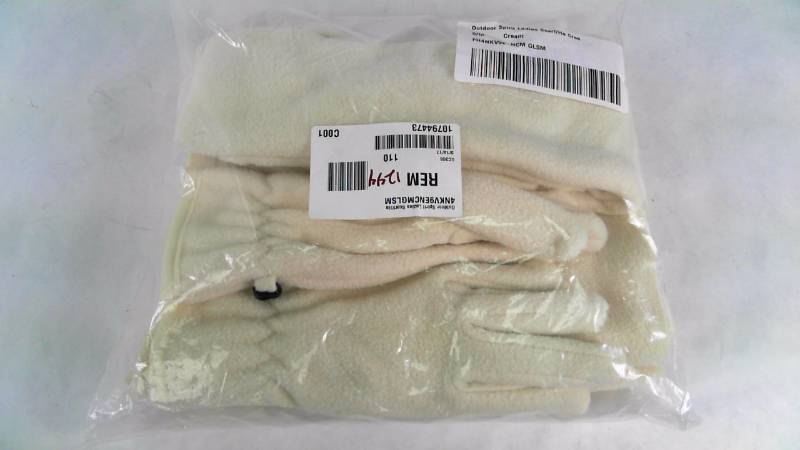 lot 1244 image: Womens Outdoor Spirit Ladies Scarf Hat & Gloves Cream - Size SM