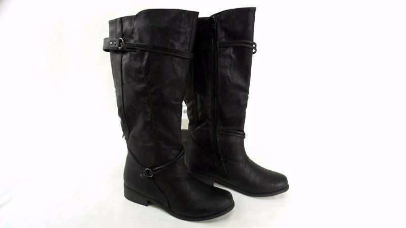 lot 1257 image: Womens J. Collection WM Wide Calf Black Boots - Size 8.5