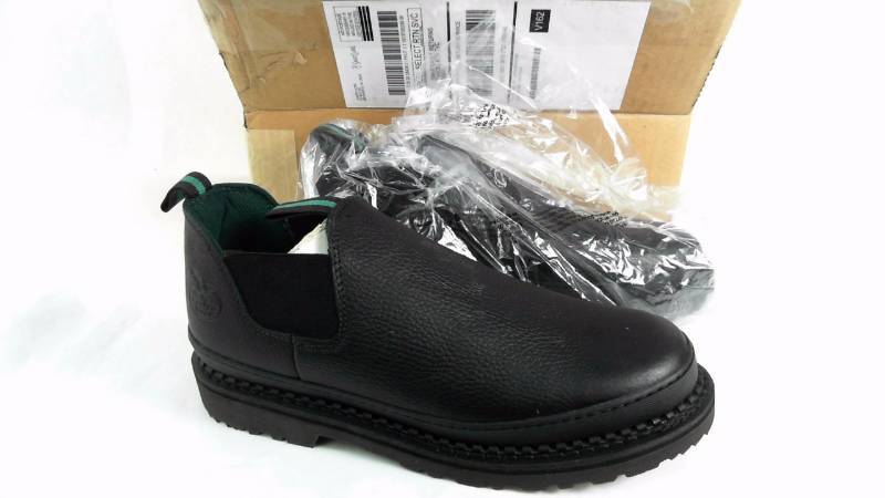 lot 1270 image: Mens Georgia MN Romeo Slip-On Work Shoe Wide Black - Size 11