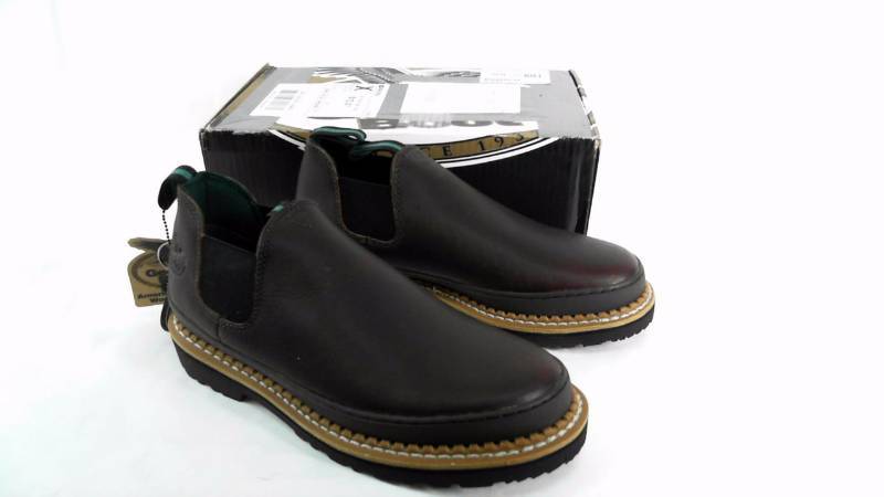 lot 1271 image: Mens Georgia MN Romeo Slip-On Work Shoe Wide Brown - Size 10 12