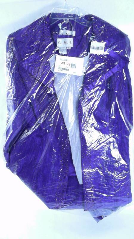 lot 1286 image: Womens GMI Ms 3pc Duster Skirt Set Bright Purple - Size 16