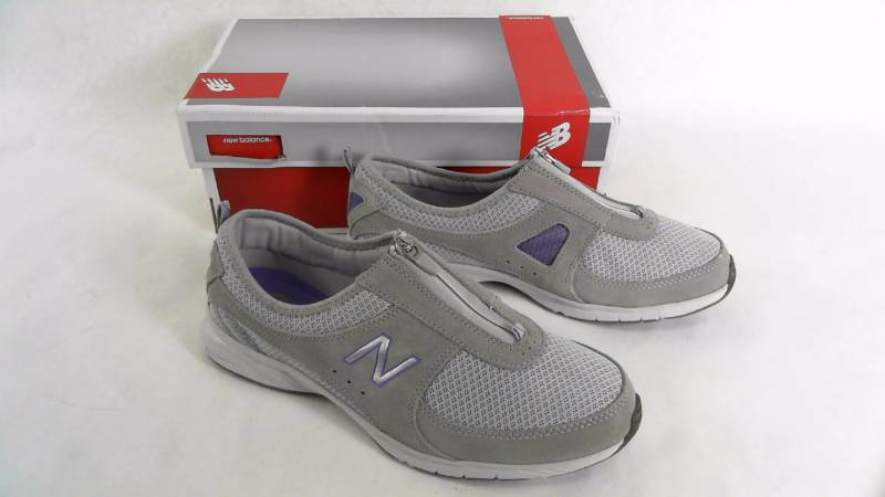 lot 1291 image: Womens New Balance&nbspNB WM 565 Everlight-Wide GrayLavendar Athletic  Running  Walking Shoes - Size&nbsp9 12