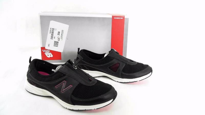 lot 1298 image: Womens New Balance&nbspWM 565 Everlight BlackPink &nbspAthletic  Running  Walking Shoes - Size&nbsp7 12