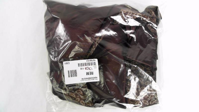 lot 1305 image: Mens Steve Harvey Bath Robe Brown - One Size Fits Most