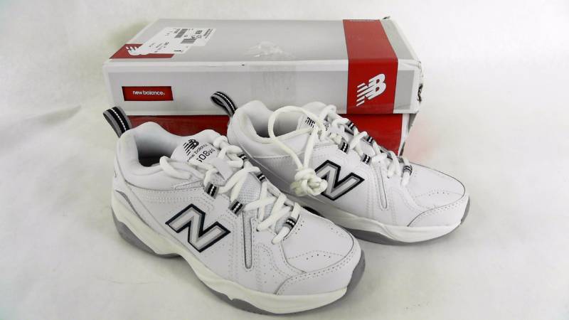 lot 1323 image: Womens New Balance NB WN 608V4 Crosstraining  CROSS-TRAINING-M White-Blue Athletic  Walking Shoes - Size 5