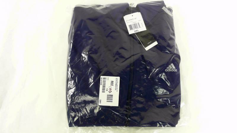 lot 1352 image: Womens Adidas WMS 3 stripe jacket  coat Navy - Size XXL  XX Large