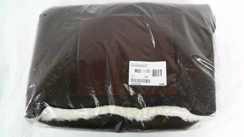 lot 1355 image: SR2 by Sondra Roberts Rev Faux Shearling Tote Bag  Handbag  Purse - Brown