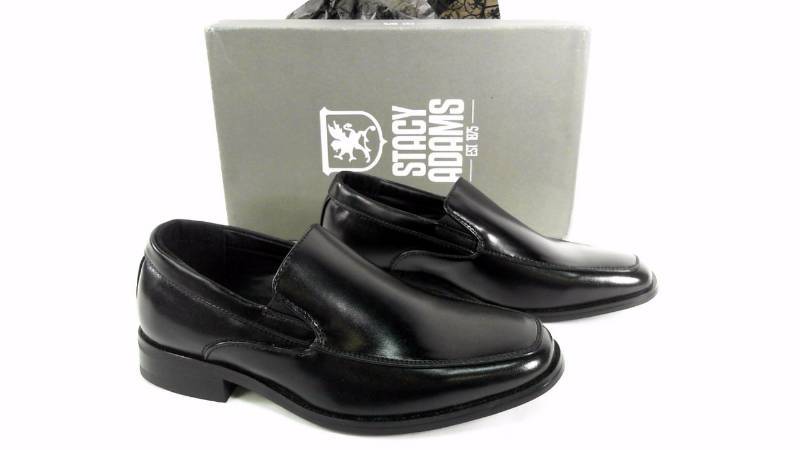 lot 1134 image: Kids Boys Stacy Adams Jonah Black Dress Shoes - Size 13.5
